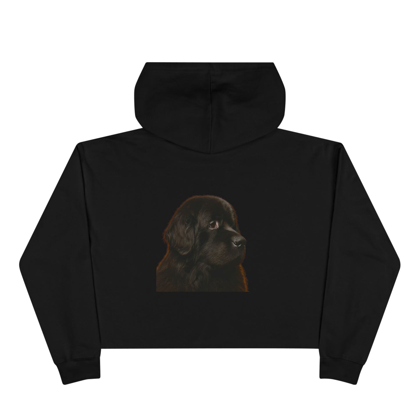 Newfie Head Women's Crop Hoodie