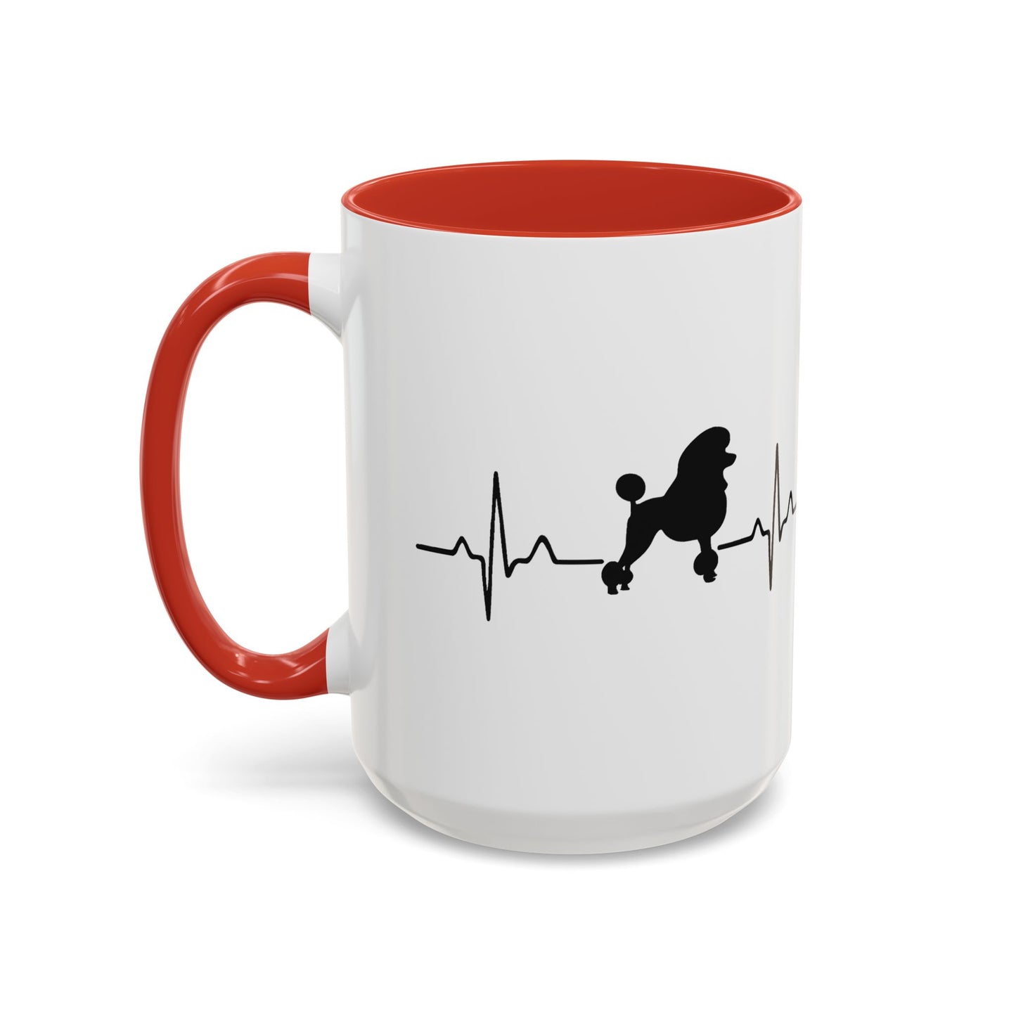 My Heart Beats For Poodles 2-Tone Coffee Mug