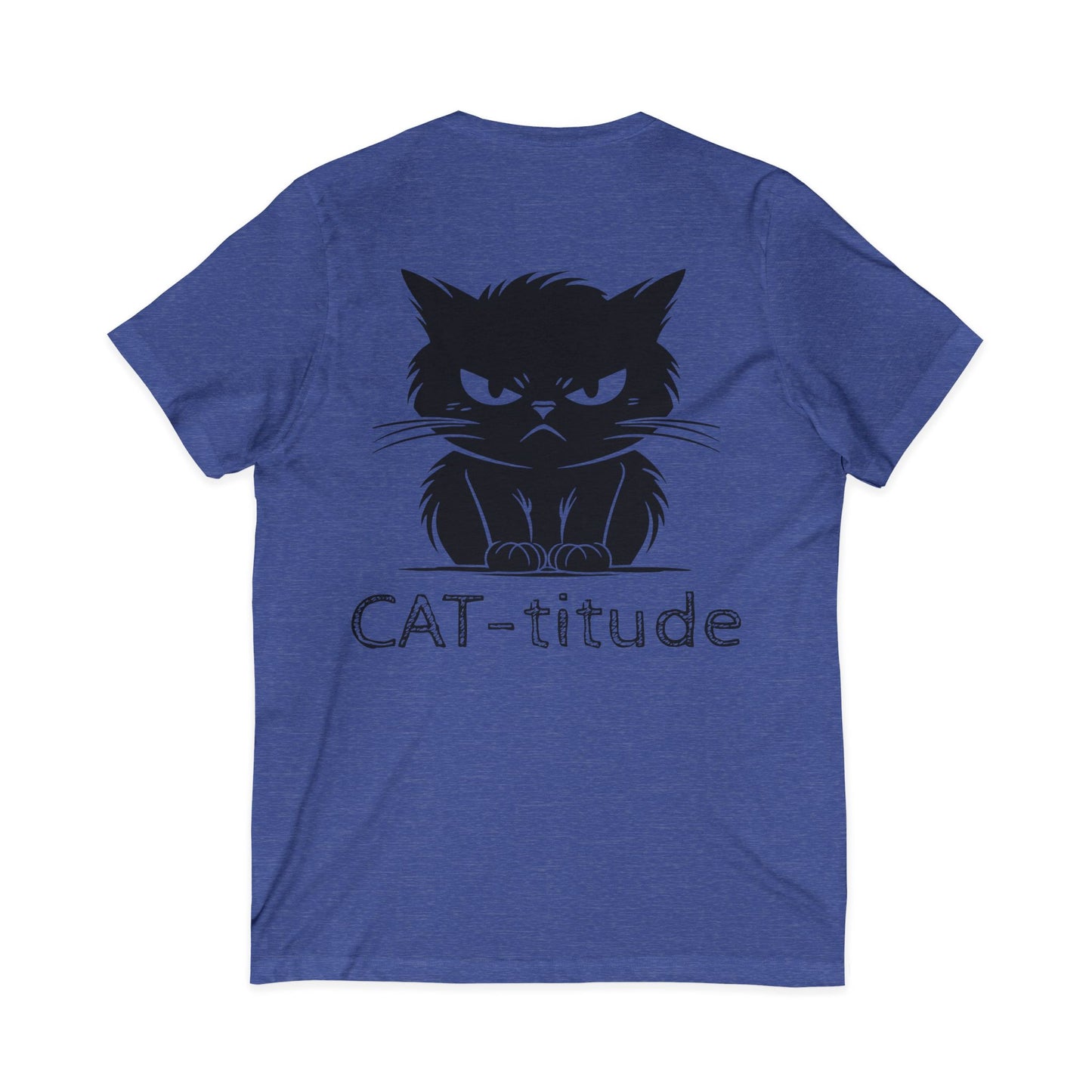 CAT-titude Unisex Short Sleeve V-Neck Tee
