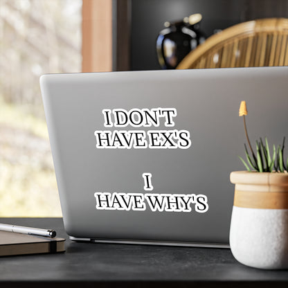 X's And Y's Vinyl Decal