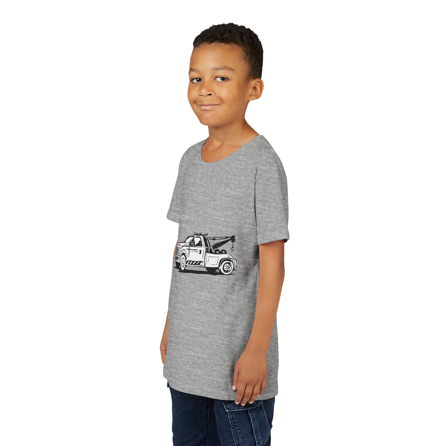 Wheel Lift Tow Truck Youth Unisex Short Sleeve Crewneck Tee