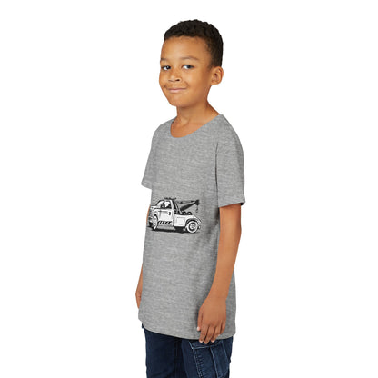 Wheel Lift Tow Truck Youth Unisex Short Sleeve Crewneck Tee