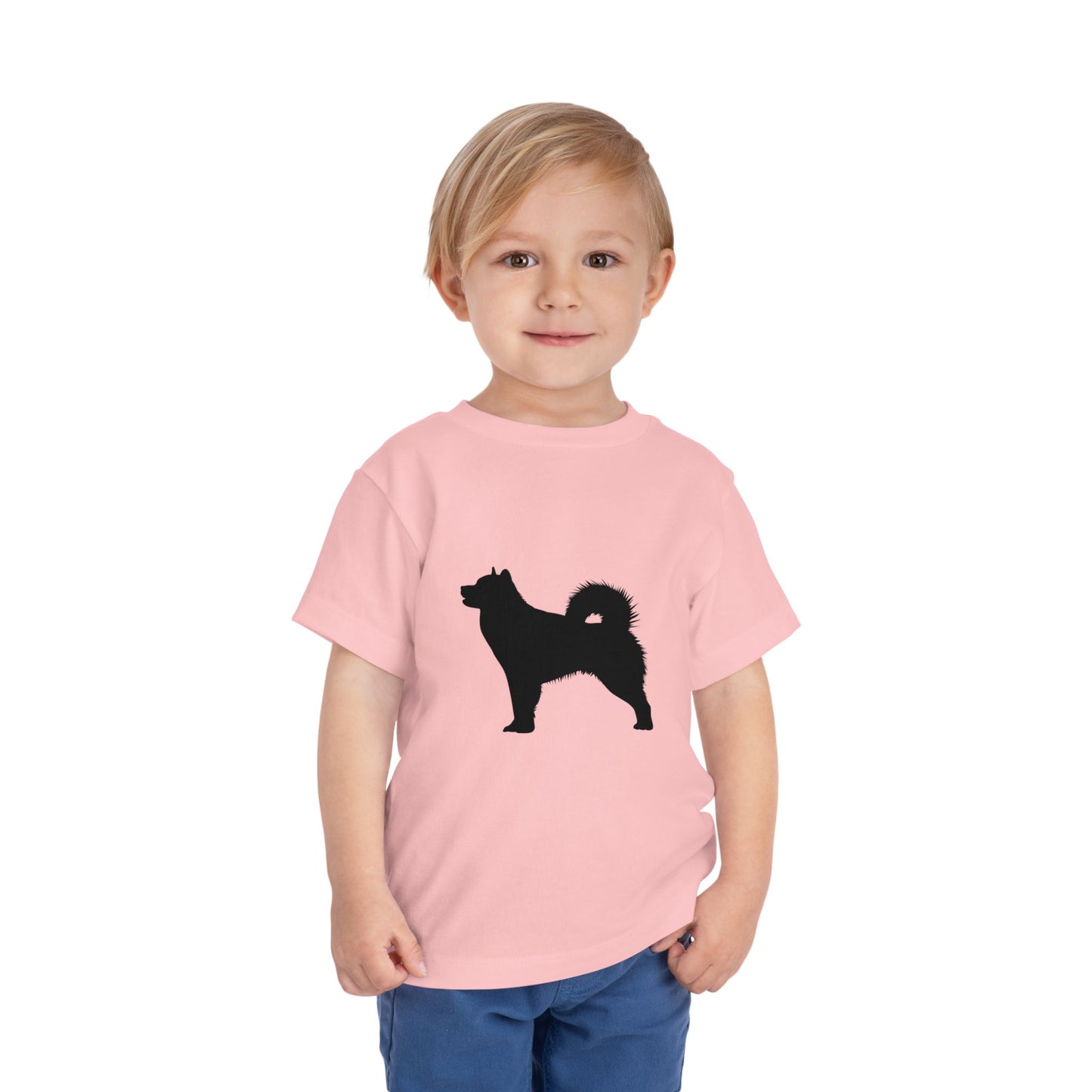 Malamute Silhouette Toddler Unisex Short Sleeve Crewneck Tee
