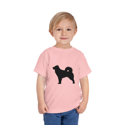 Malamute Silhouette Toddler Unisex Short Sleeve Crewneck Tee