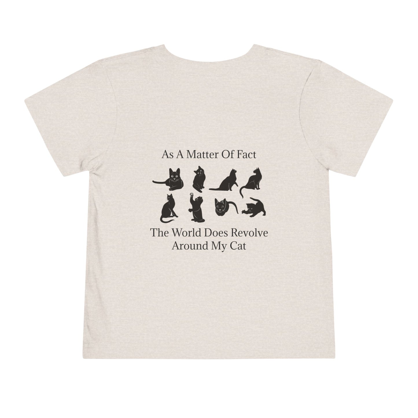 Matter Of Fact Cat Toddler Unisex Short Sleeve Crewneck Tee