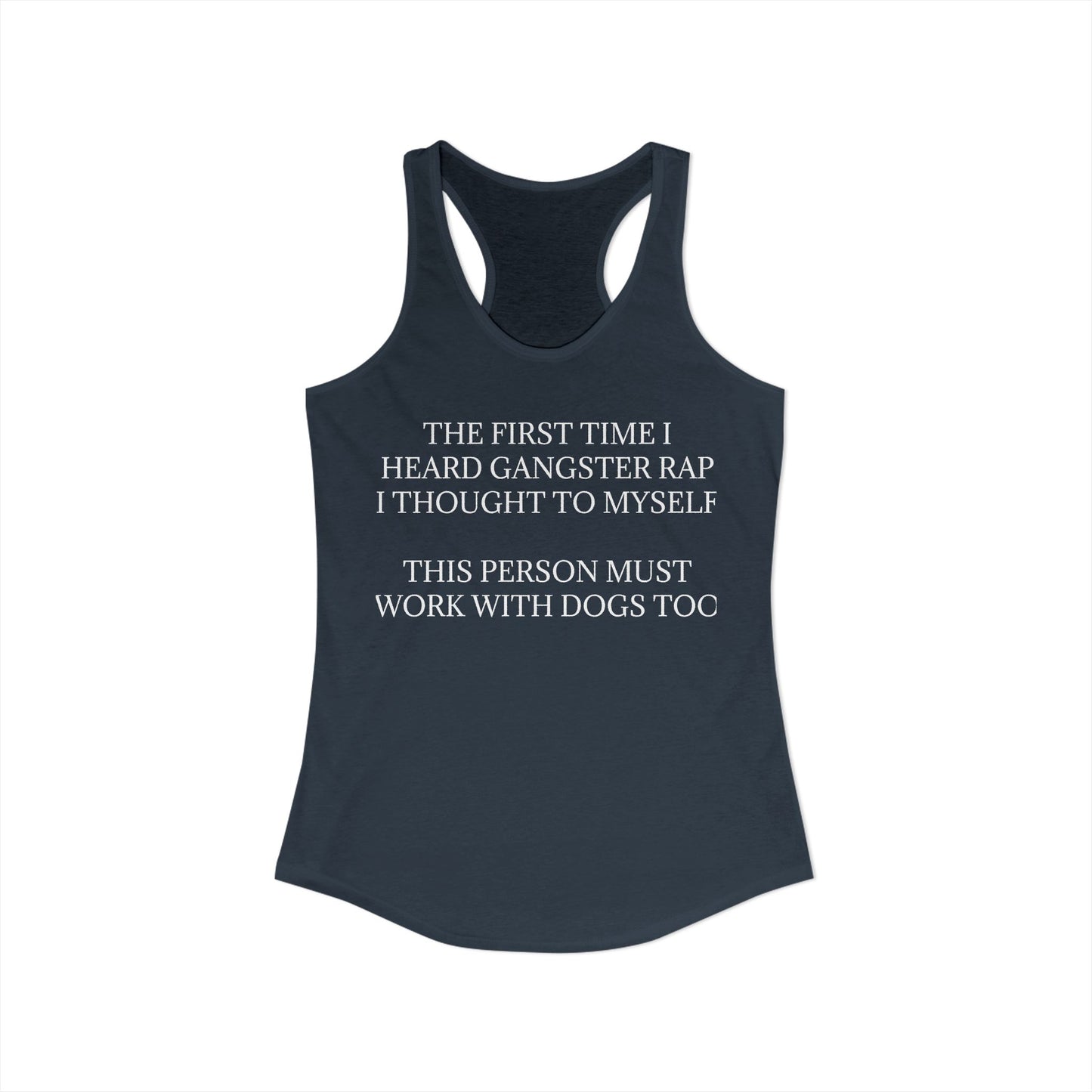 Gangster Rap Women's Racerback Tank