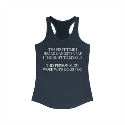 Gangster Rap Women's Racerback Tank