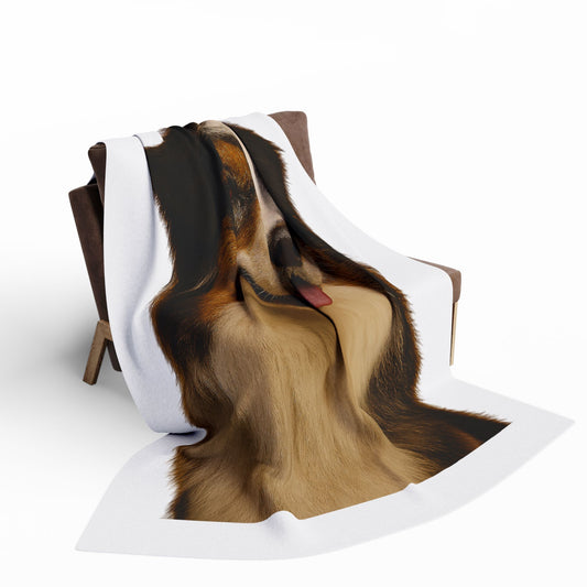 Aussie Head Arctic Fleece Blanket