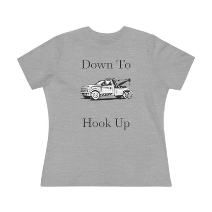Down To Hook Up Women's Short Sleeve Crewneck Tee