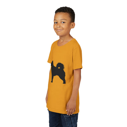 Malamute Silhouette Youth Unisex Short Sleeve Crewneck Tee