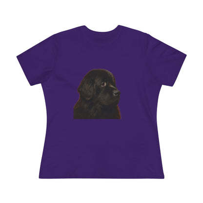 Newfie Head Women's Short Sleeve Crewneck Tee