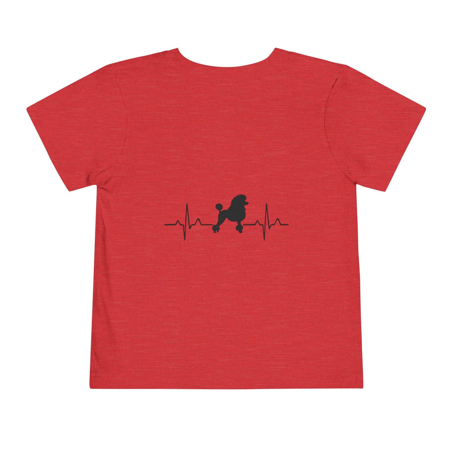 My Heart Beats For Poodles Toddler Unisex Short Sleeve Crewneck Tee
