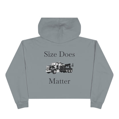 Size Does Matter Women's Crop Hoodie