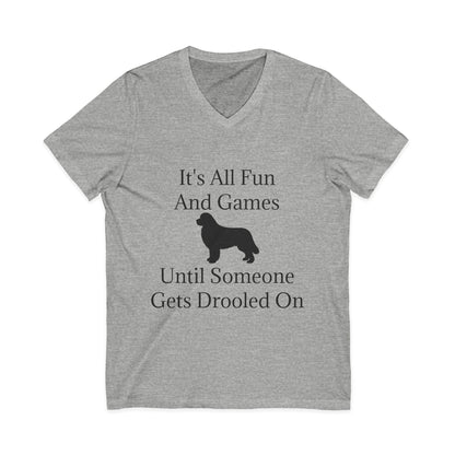 Fun And Games Unisex Short Sleeve V-Neck Tee