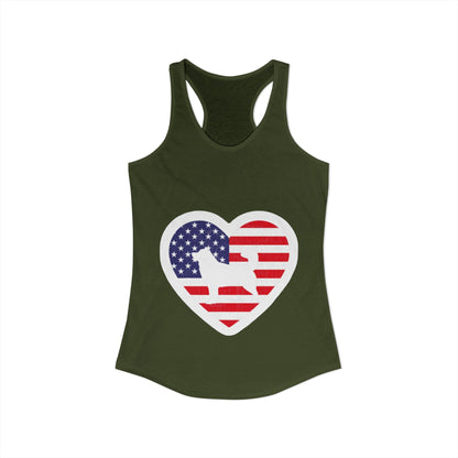 Malamute Flag Women's Racerback Tank