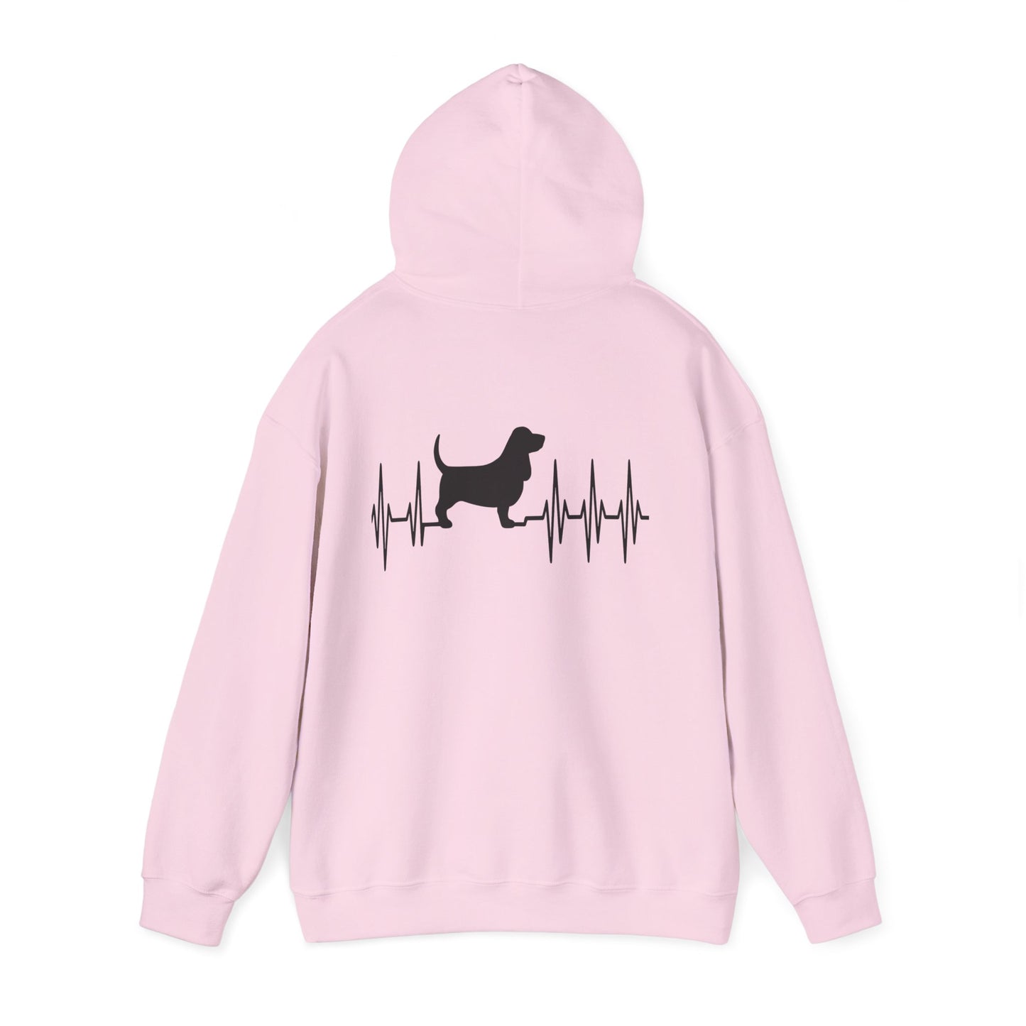My Heart Beats For Basset Hounds Unisex Hoodie