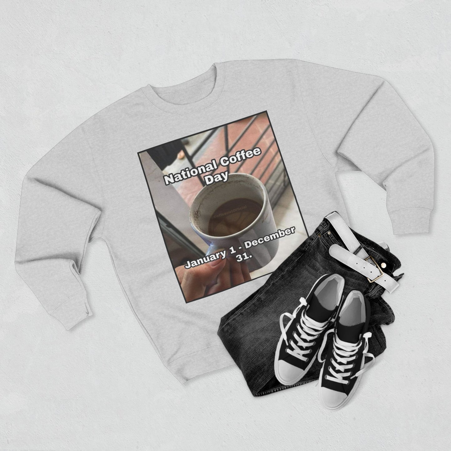 National Coffee Day Unisex Crewneck Sweatshirt
