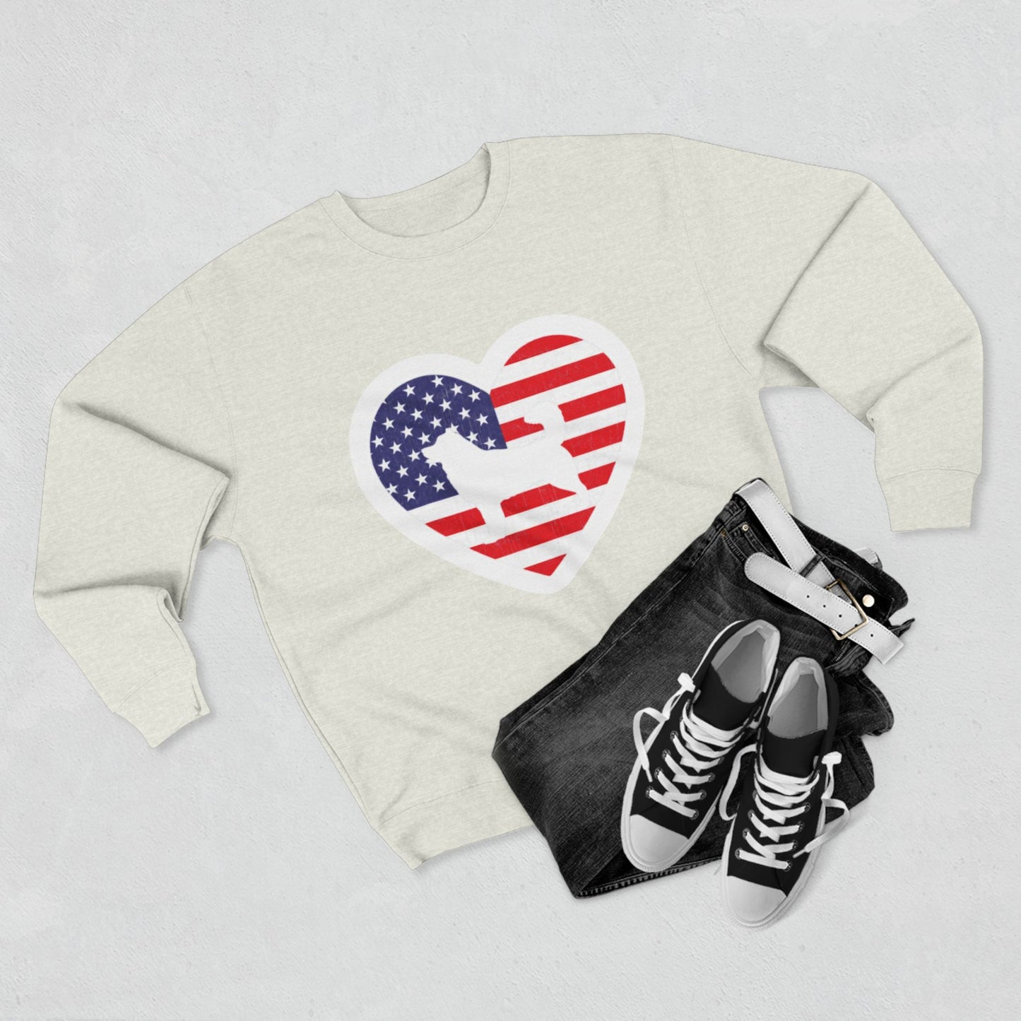 Malamute Flag Unisex Crewneck Sweatshirt