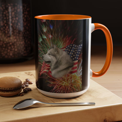 American Malamute 2-Tone Coffee Mug