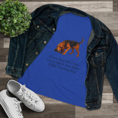 Tracking You Women's Short Sleeve Crewneck Tee