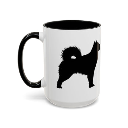 Malamute Silhouette 2-Tone Coffee Mug