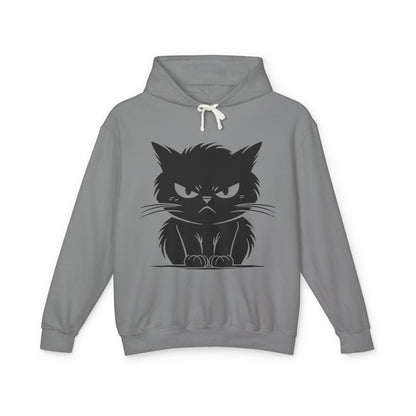 Angry Cat Unisex Lightweight Hoodie