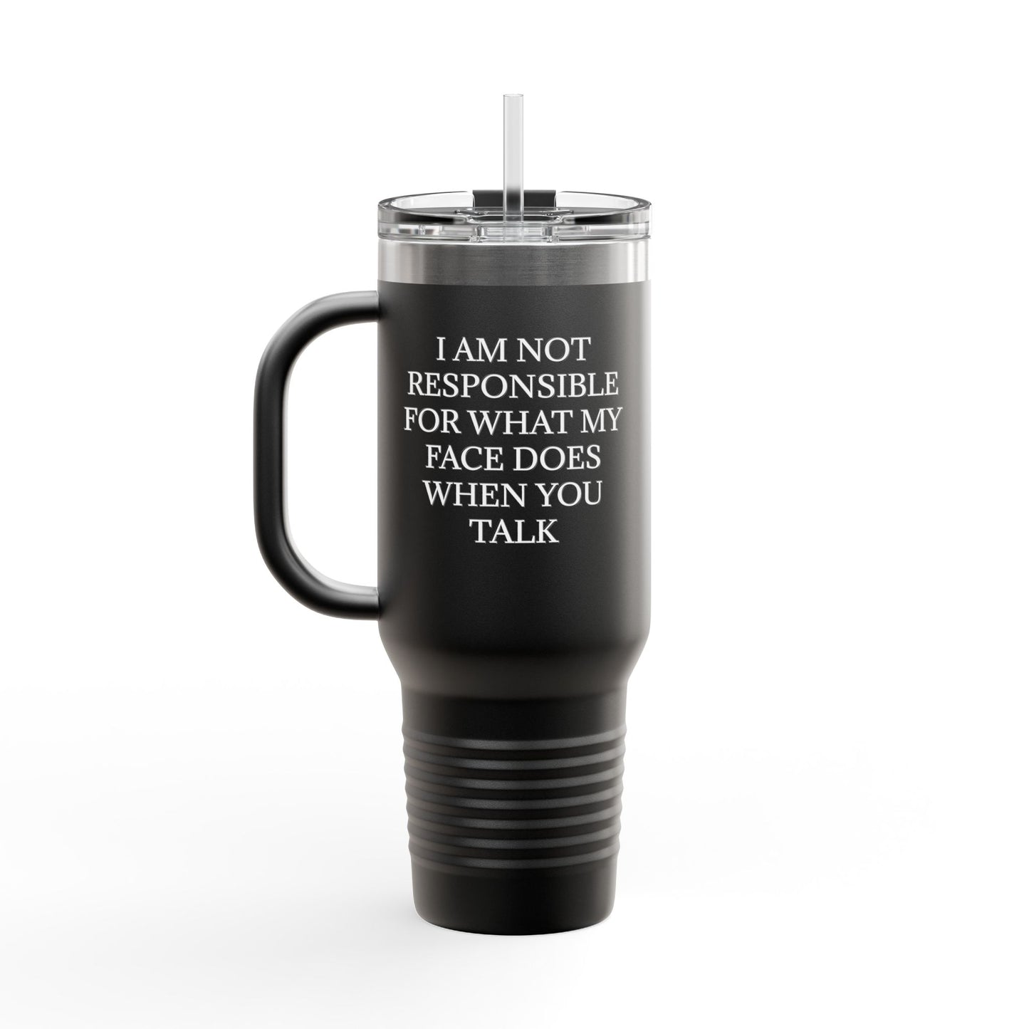 When You Talk Insulated Travel Mug