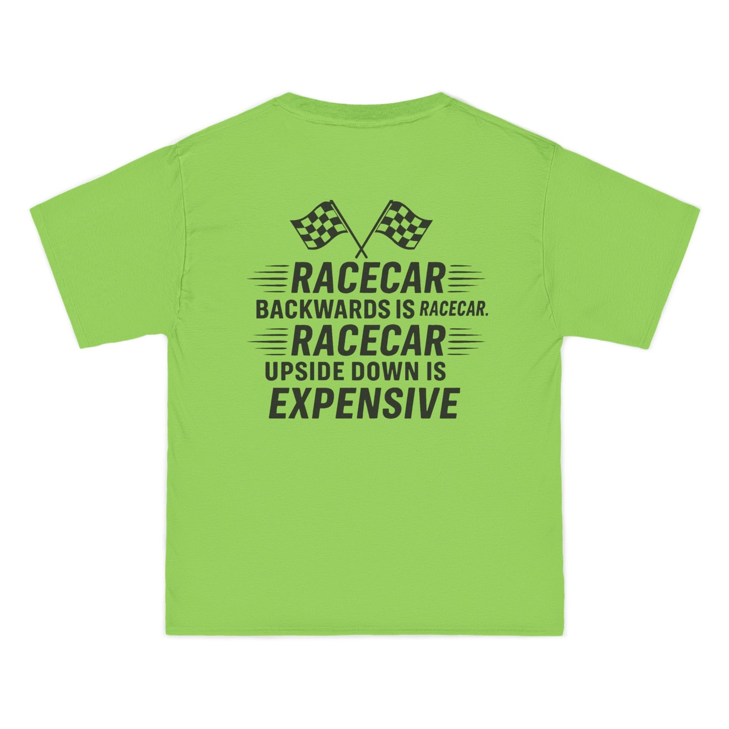 Racecar Backwards Men's Short-Sleeve Crewneck Tee