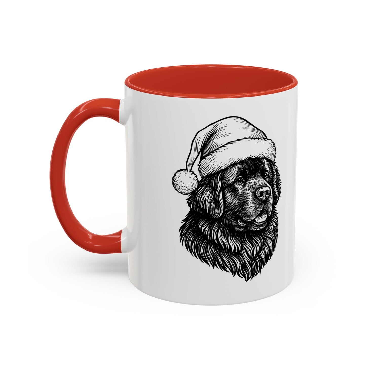Santa Paws Newfie 2-Tone Coffee Mug