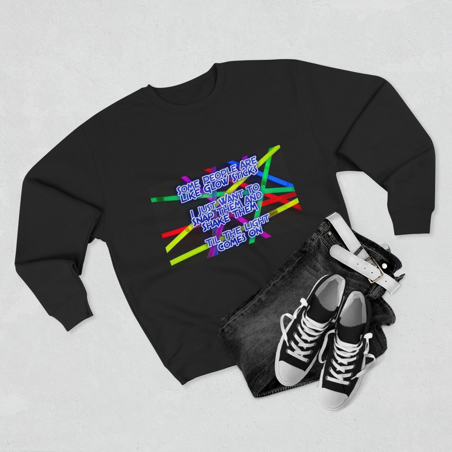 Glow Sticks Unisex Crewneck Sweatshirt