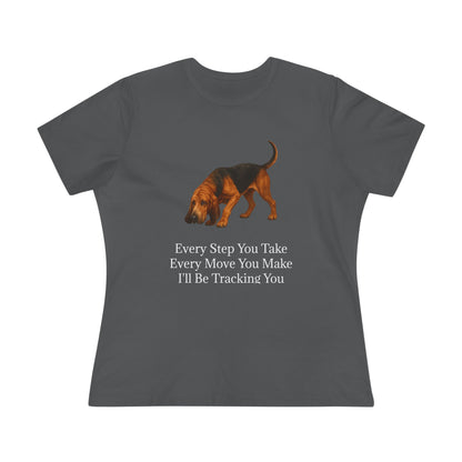 Tracking You Women's Short Sleeve Crewneck Tee