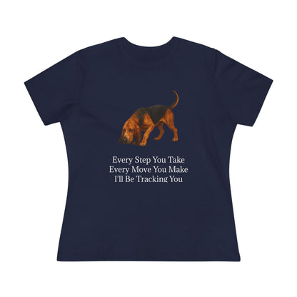 Tracking You Women's Short Sleeve Crewneck Tee