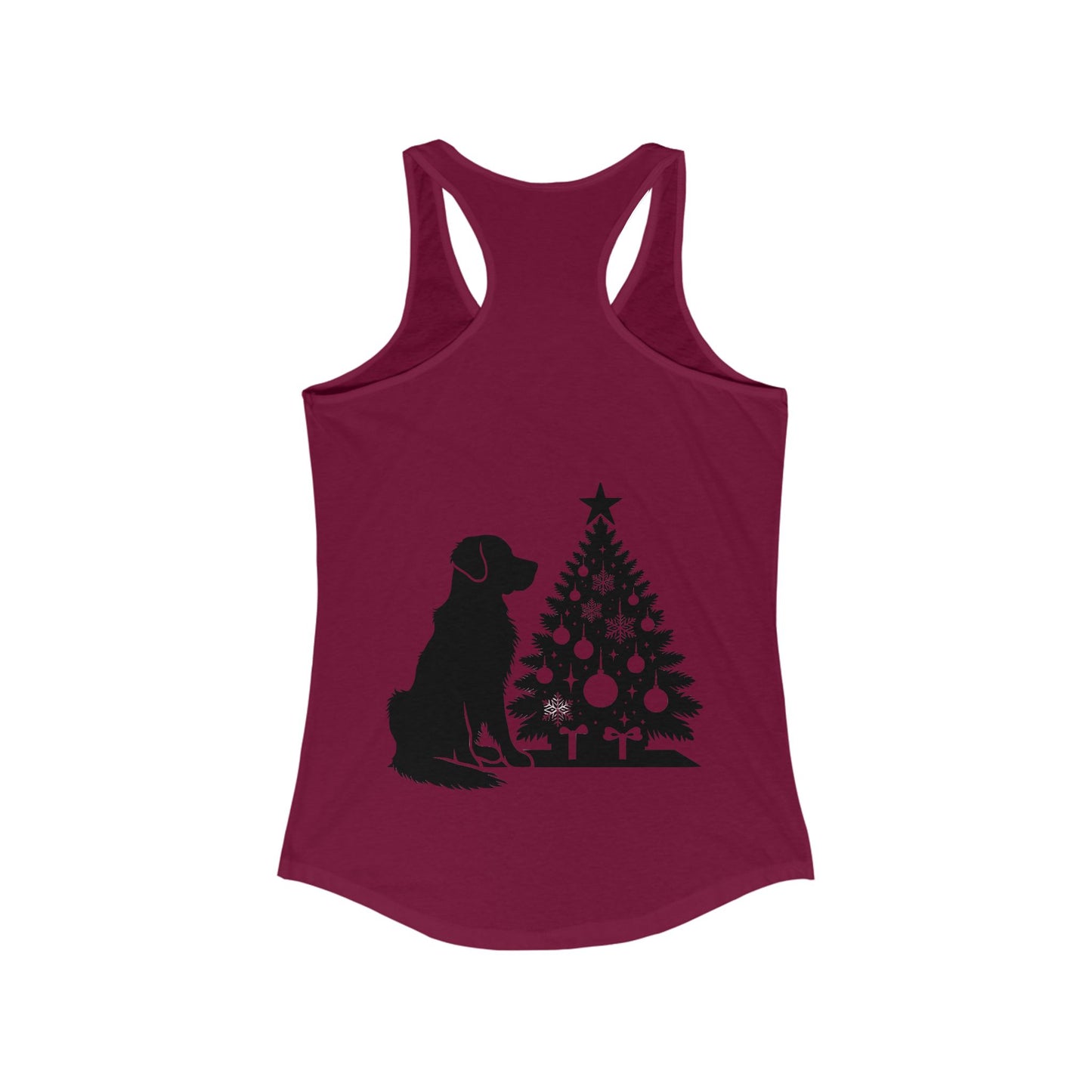 Golden Christmas Tree Women's Racerback Tank