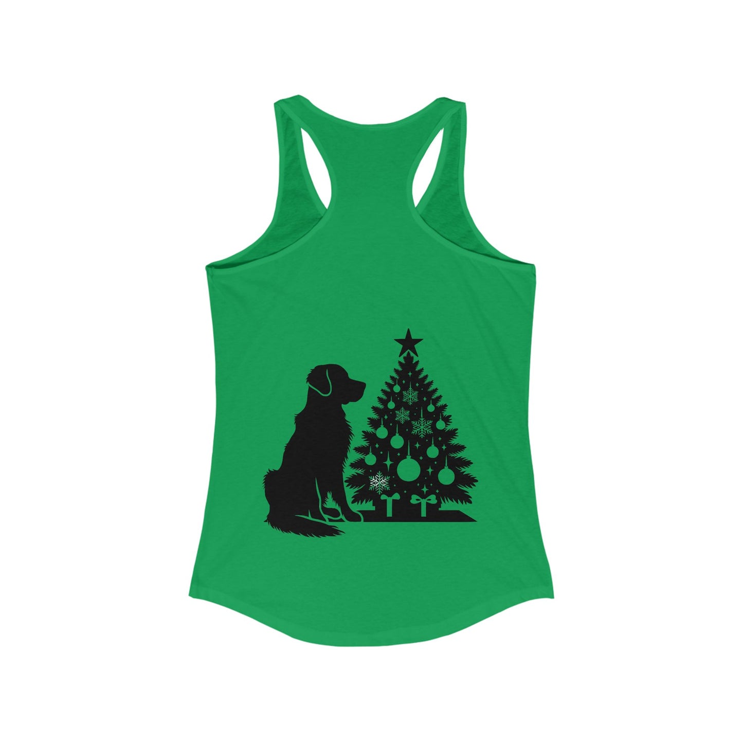 Golden Christmas Tree Women's Racerback Tank