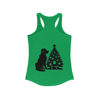 Golden Christmas Tree Women's Racerback Tank