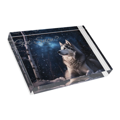 Got Snow? Acrylic Photo Block
