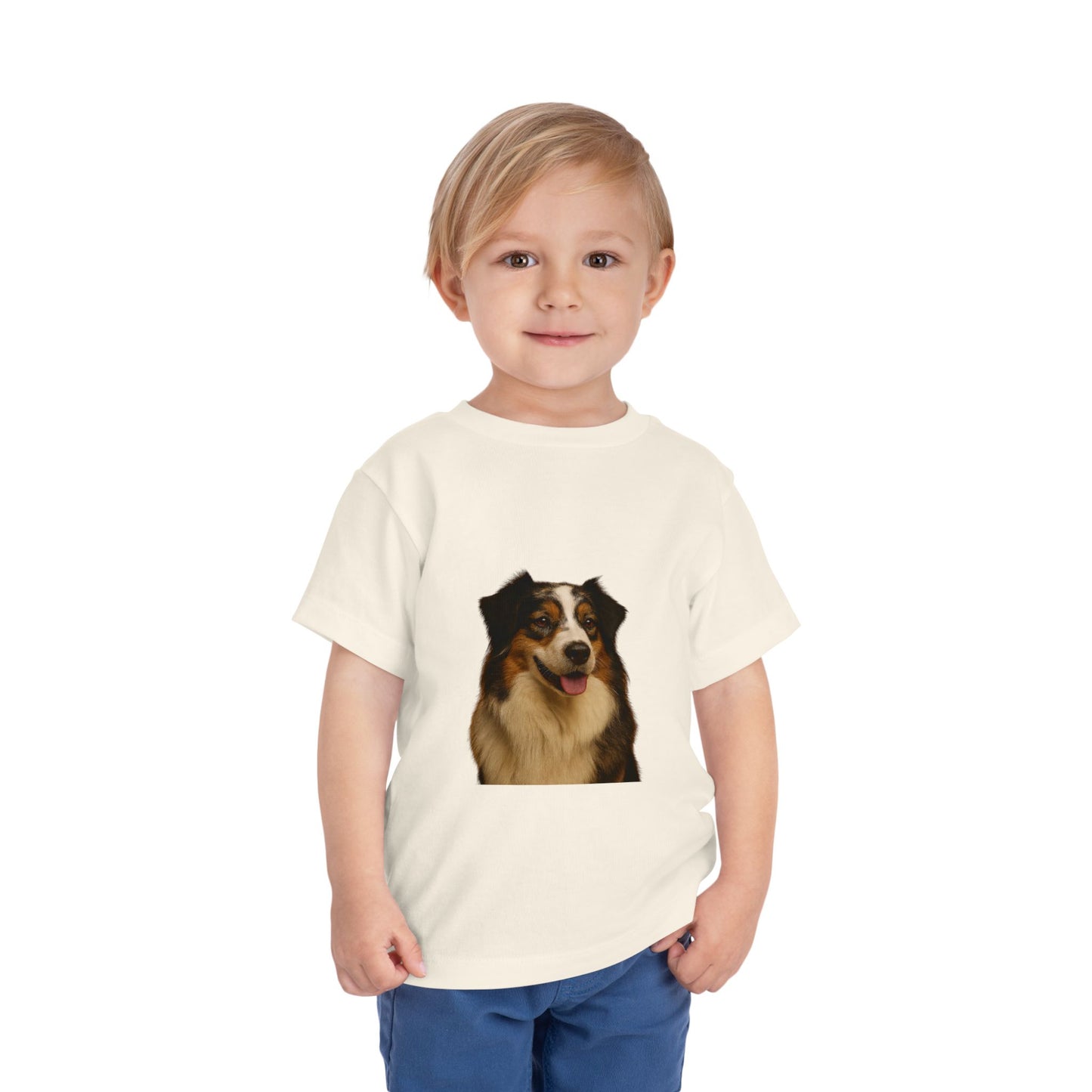 Aussie Head Toddler Unisex Short Sleeve Crewneck Tee