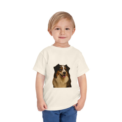 Aussie Head Toddler Unisex Short Sleeve Crewneck Tee