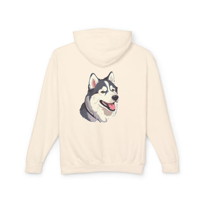 Malamute Head Unisex Lightweight Hoodie