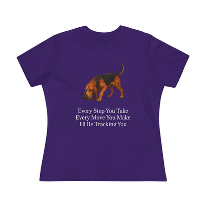 Tracking You Women's Short Sleeve Crewneck Tee