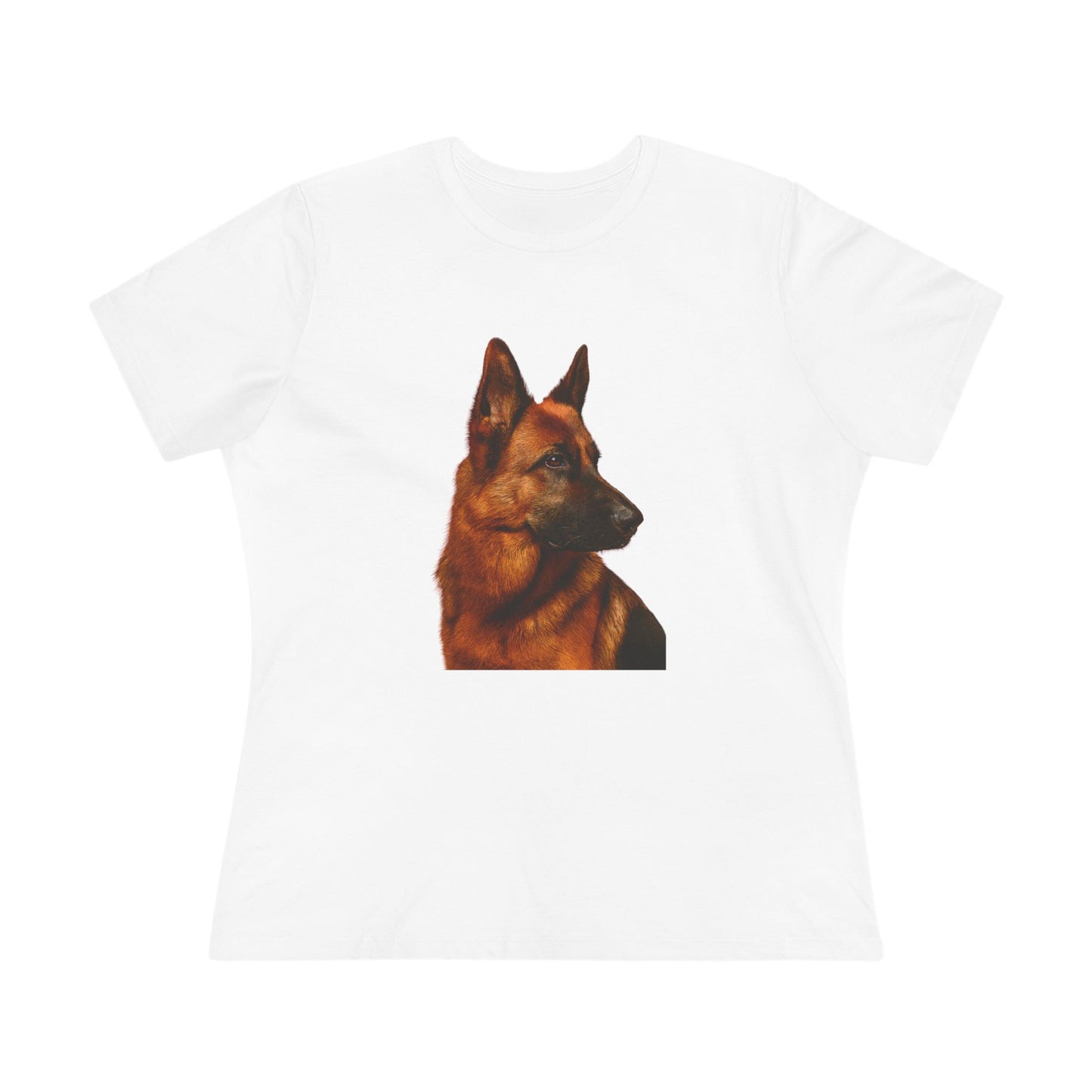 German Shepherd Head Women's Short Sleeve Crewneck Tee