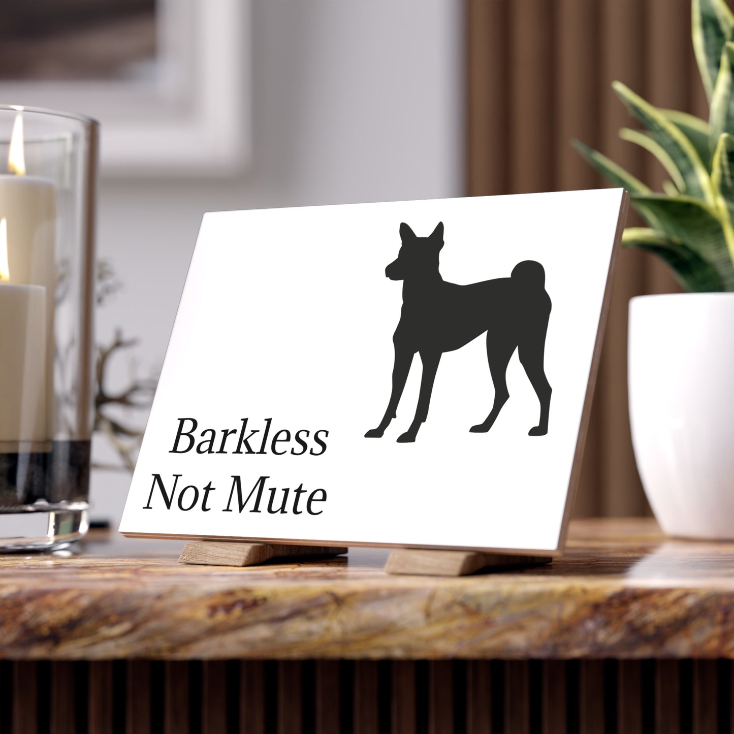 Barkless Not Mute Ceramic Photo Tile