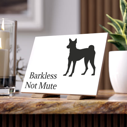 Barkless Not Mute Ceramic Photo Tile