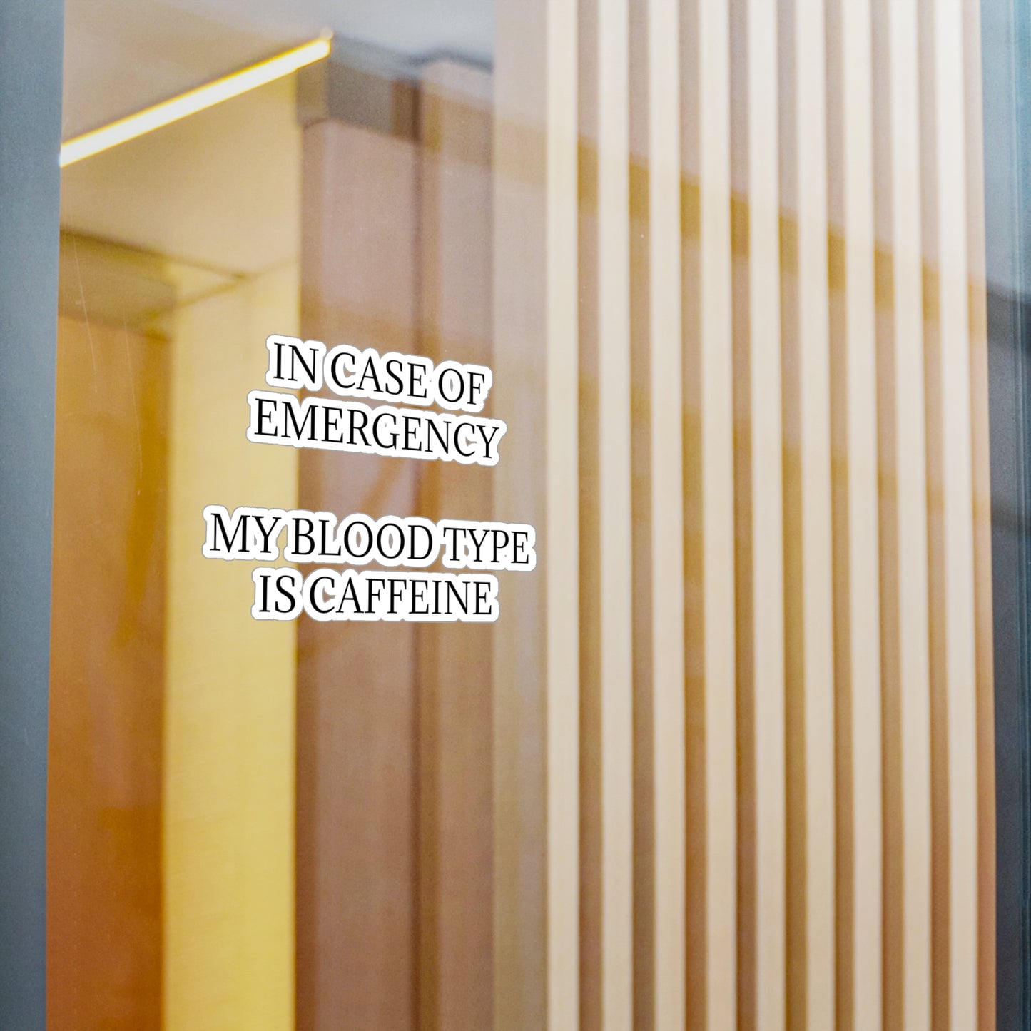 Blood Type Vinyl Decal