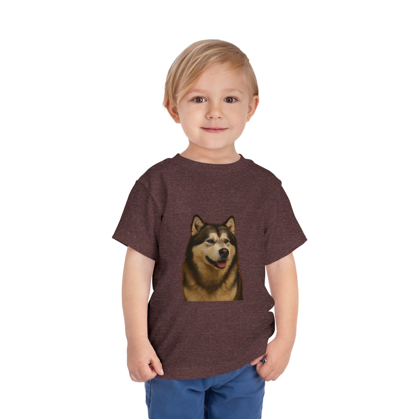 Malamute Head Toddler Unisex Short Sleeve Crewneck Tee