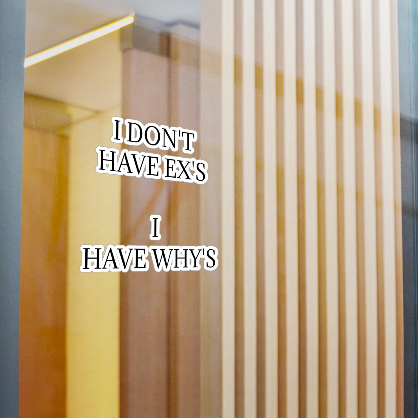 X's And Y's Vinyl Decal