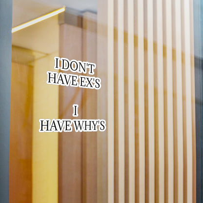 X's And Y's Vinyl Decal