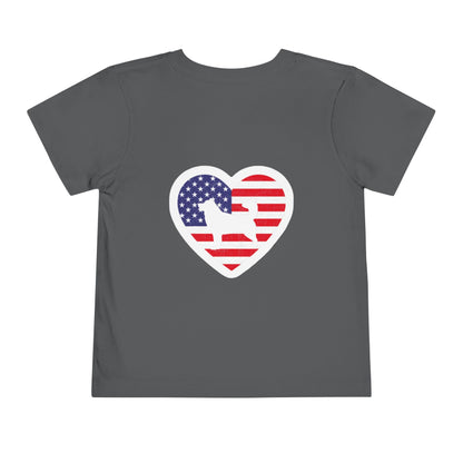 Malamute Flag Toddler Unisex Short Sleeve Crewneck Tee