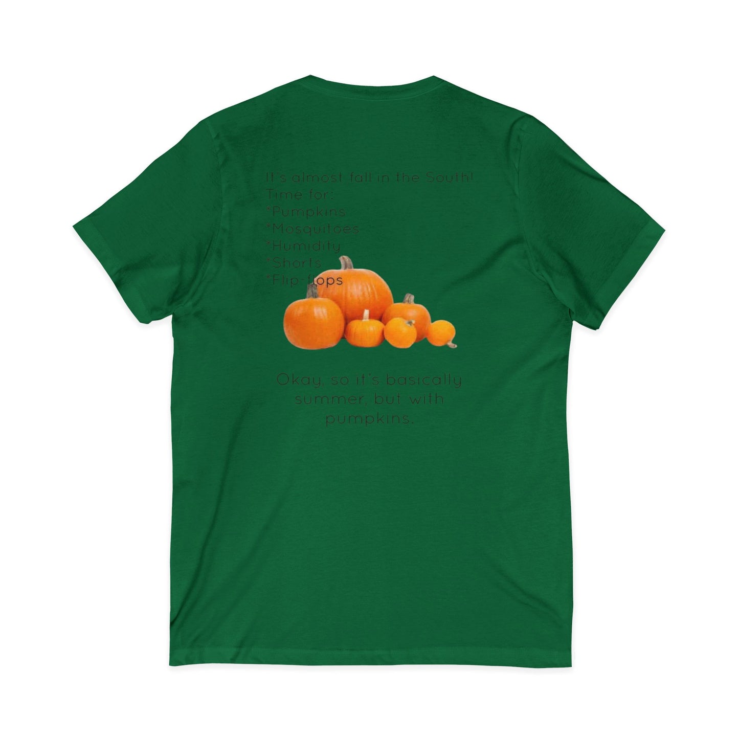 Fall In The South Unisex Short Sleeve V-Neck Tee