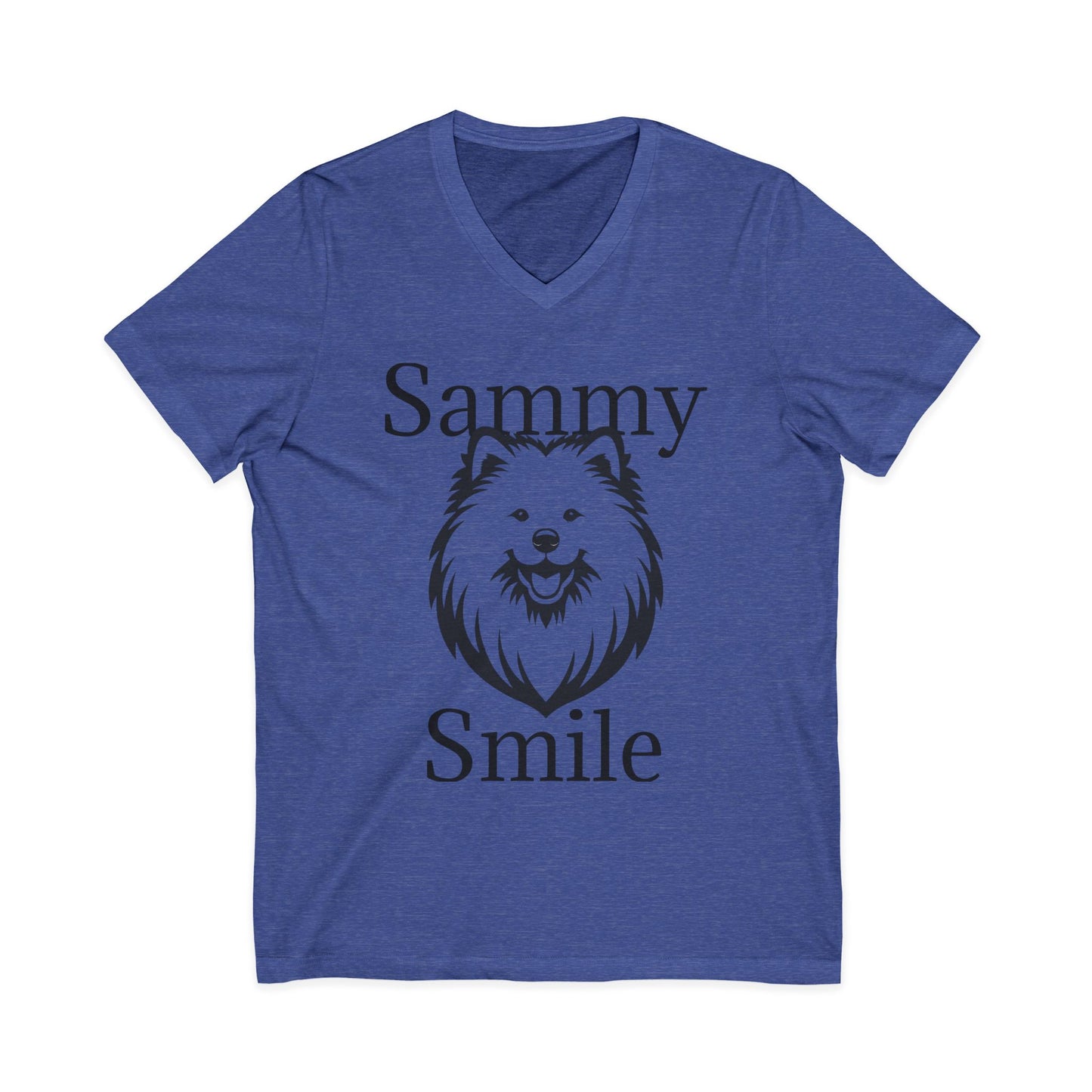 Sammy Smile Unisex Short Sleeve V-Neck Tee